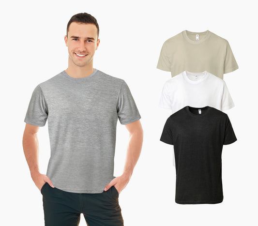 3 PC Combo, Extra Soft Medium Weight Short Sleeve Premium T-Shirts
