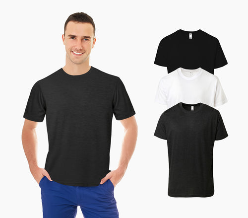 3 PC Pack of WHOLESALE Short Sleeve Premium T-Shirts