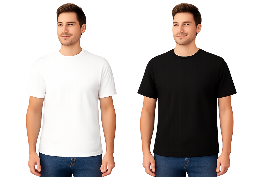 Men's 2 pc Set Heavy Weight 7.7 Oz Short Sleeves T-Shirts-Mashh Gear