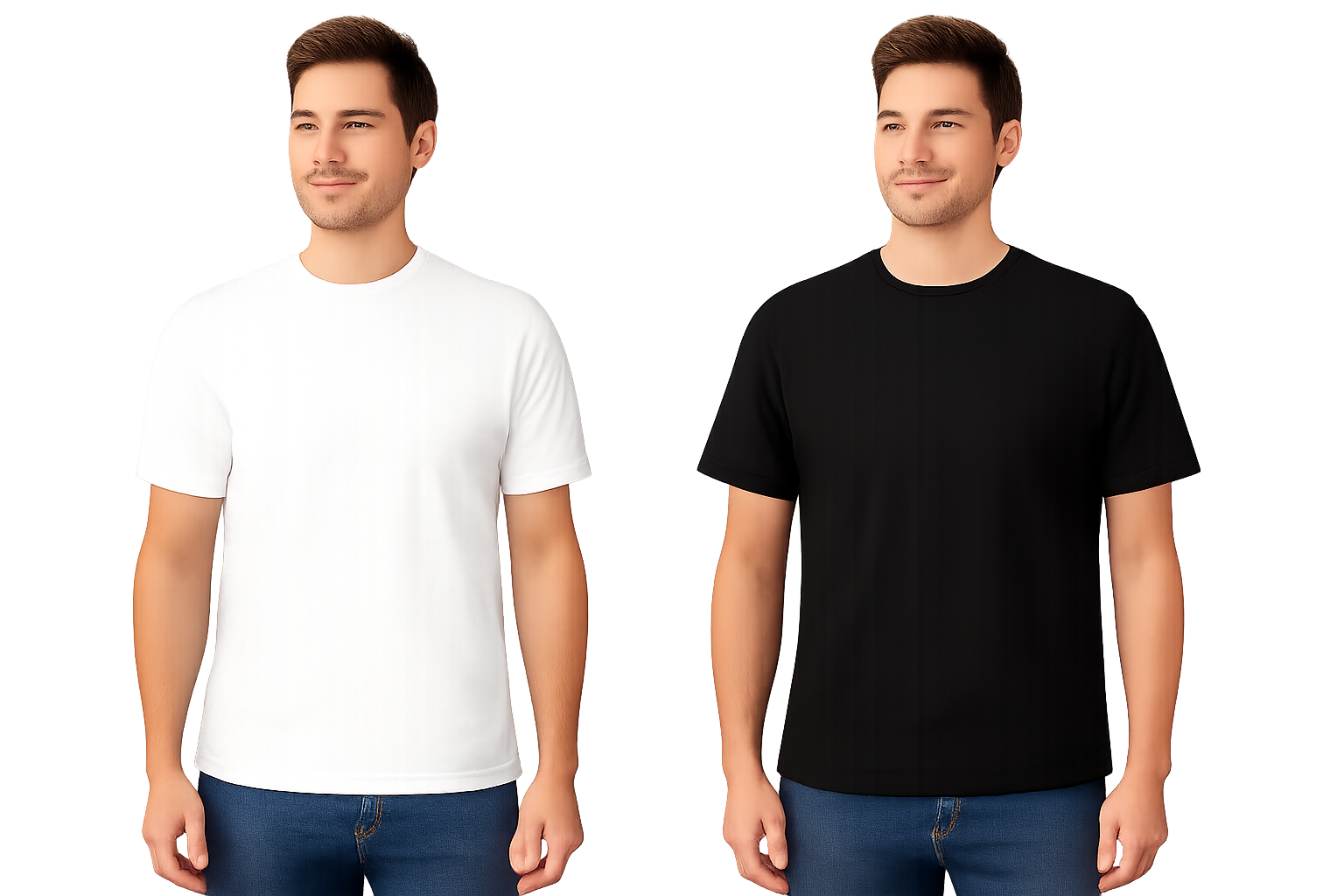 Men's 2 pc Set Heavy Weight 7.7 Oz Short Sleeves T-Shirts-Mashh Gear