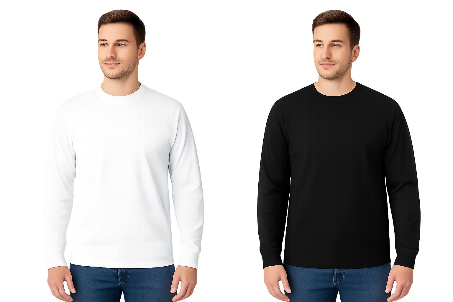 Mashh Gear 2-Pack Heavy Weight 7.70 Oz Soft Long Sleeves T-Shirts