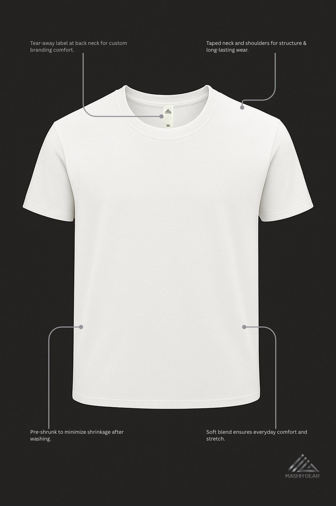 3 pack Extra Soft Medium Weight Short Sleeve T-Shirts – Mashh Gear